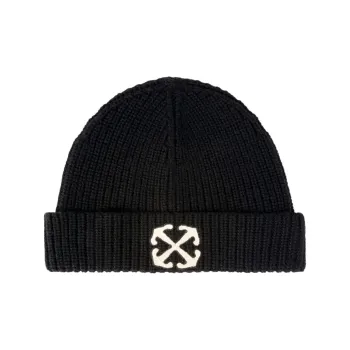 OFF-WHITE Arrow Turn-Up Brim Beanie