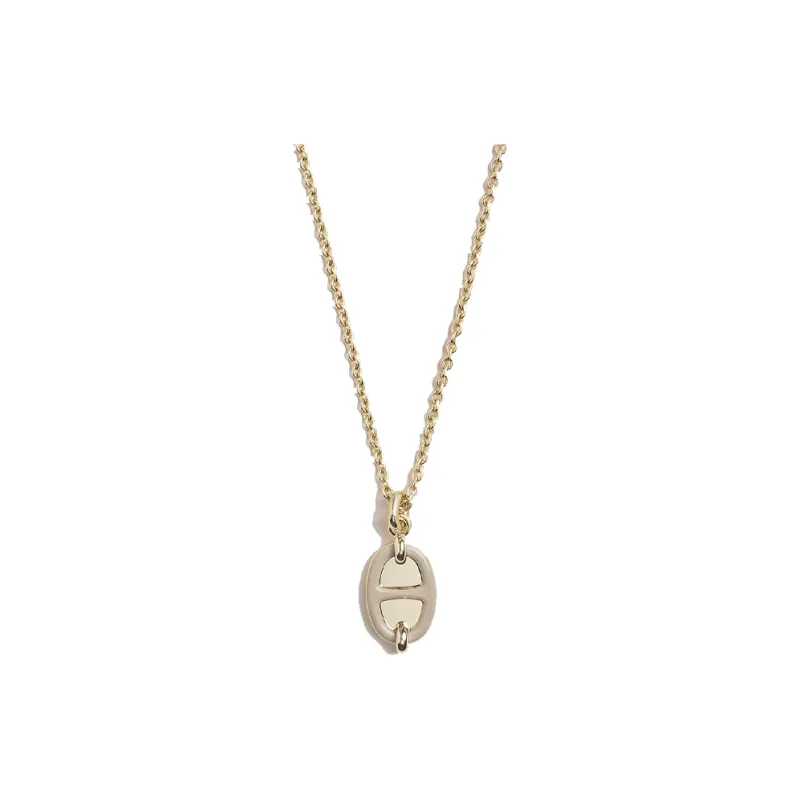 HERMES Metal Gold Plated Necklaces Unisex Gold-0