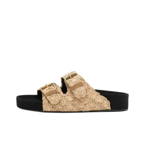 ISABEL MARANT Slide Slippers Women's Natural