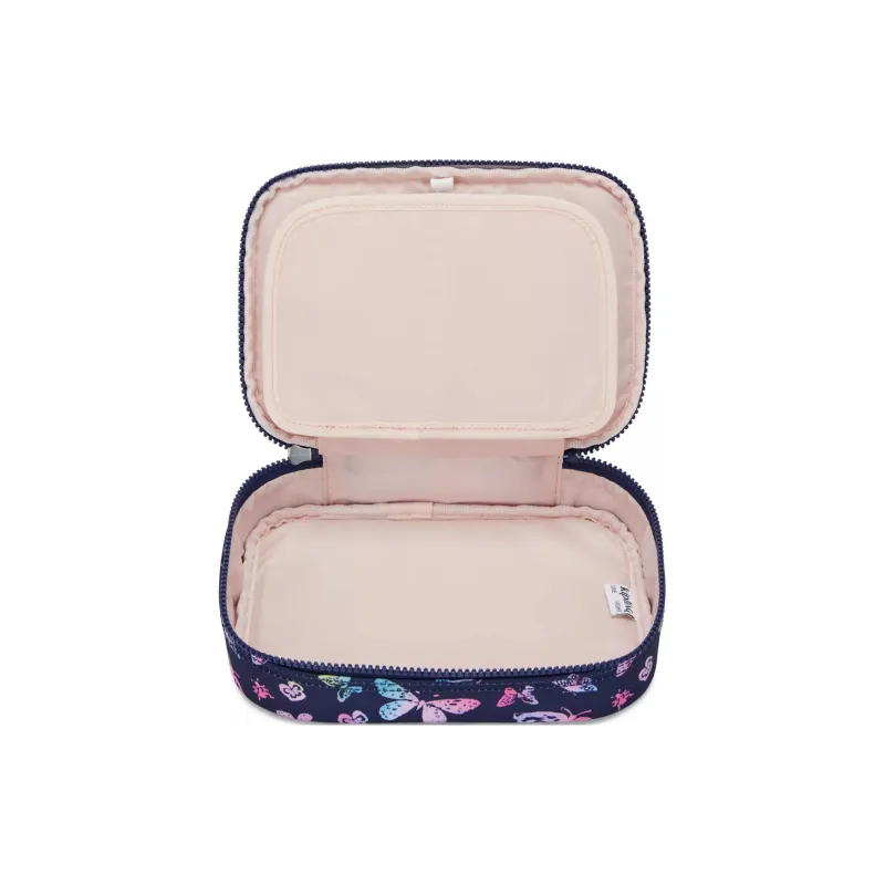 Kipling Polyester Makeup Bag Women's Blue & Pink-3