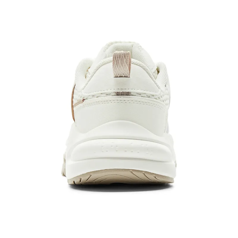 PEAK State Pole Roaming 2.0 Cushioning Lightweight Height Increasing Low Top Skateboard Shoes Women's Super Light White-4