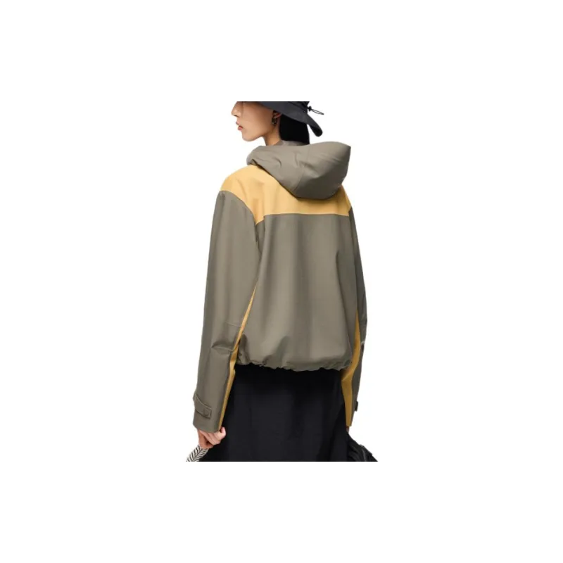 Anta Variety Training Collection Breathable Windbreaker Jacket Women's Autumn Beauty Yellow/Deep Green-1