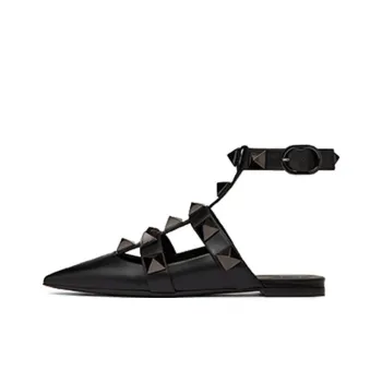Valentino Garavani Roman Studs Sandals Black Women's