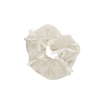BABYBEI Bowknot Hair Tie Elegance Sweet Style Gentle Black Beige Hair Accessories Women's