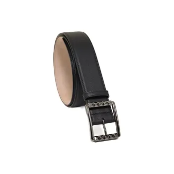 Valentino Stud Design Pin Buckle Leather Belts Men's Black