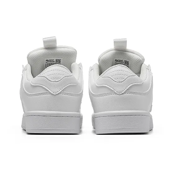 BladMaste Slip Resistant, Abrasion Resistant, Lightweight Low Top Skateboard Shoes Unisex Pure White-3