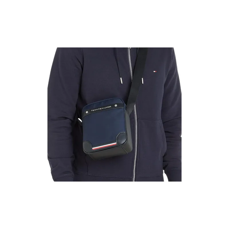 Tommy Hilfiger Polyester Shoulder Bag, Crossbody Bag Regular Men's Dark Blue-4