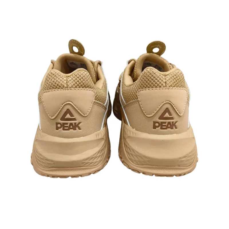 PEAK Magic Bullets Er Pu Anti Slip And Wear Resistant Height Increasing Low Top Casual Shoes Men's Yellow Mud-3