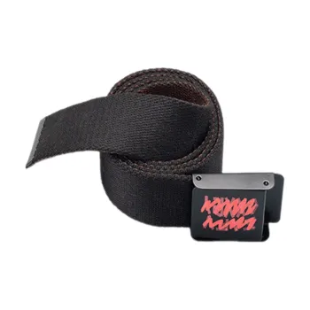 Mulinsen Two-Tone Canvas Original Design Woven Unconventional Jeans With Instagram Trendy Style Belt Unisex