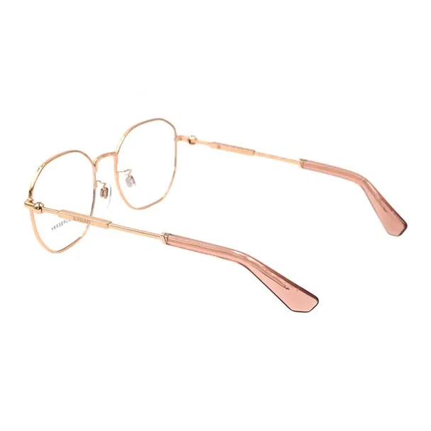 Burberry Irregular Shape Eyeglass Frames Men's Rose Gold-2