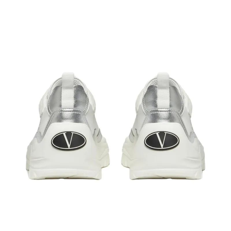 Valentino Gumboy Low Top Sports Casual Shoes Men's White-4