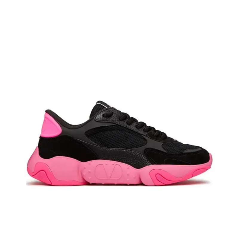 Valentino Bubbleback Sneaker 'Black Pink'-1