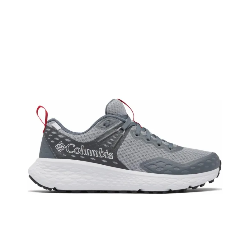 Columbia Konos Waterproof Low Top Hiking Shoes Men's Gray Red-1