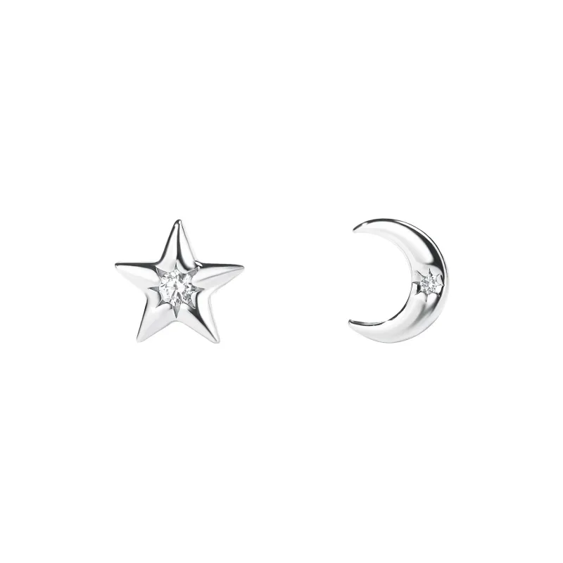ZWU 999 Fine Silver Stud Earrings Unisex-0