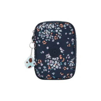Kipling Recycled Polyester Makeup Bag Women's Blue White