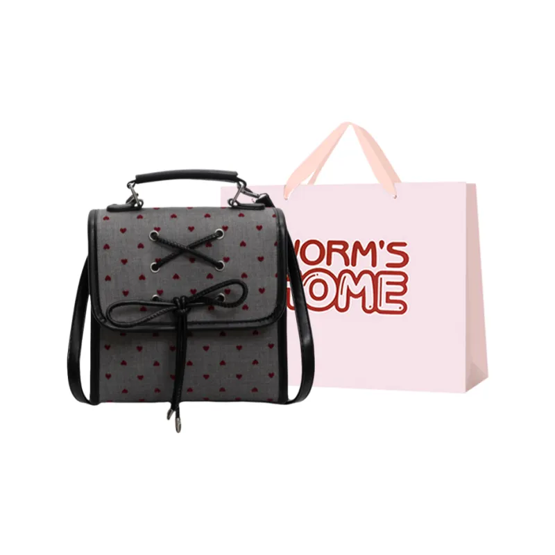 Worm's Home Nylon Fabric Backpack Regular Women's Multicolor-2