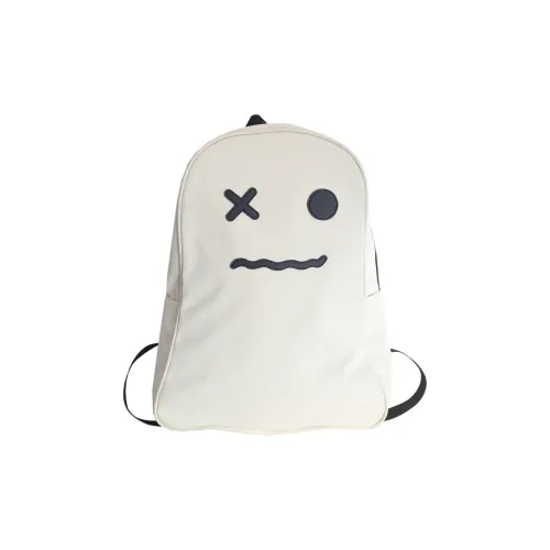 MOK Nylon Laptop Backpack Regular Unisex White/Black