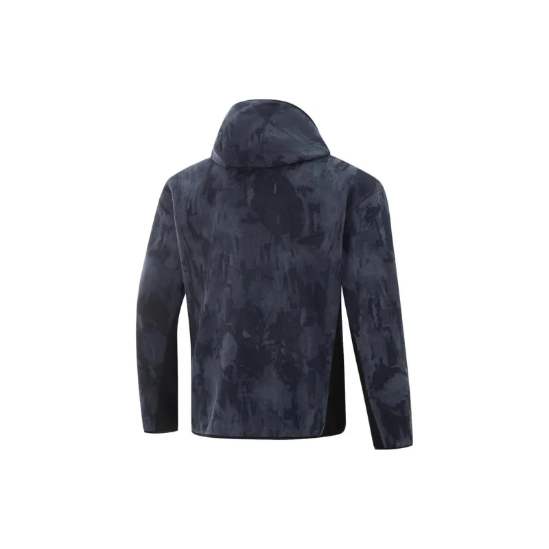 LiNing Fitness Series Jackets Coats Men's Black/Rock White Gray-1