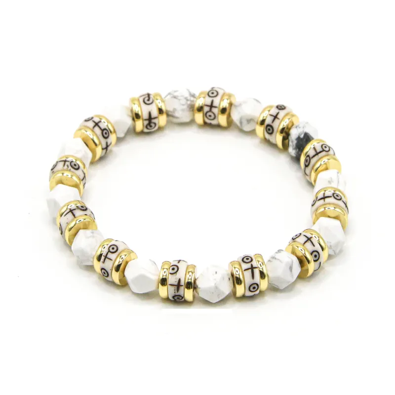 DRAGON LI White Turquoise Bracelets Unisex-1