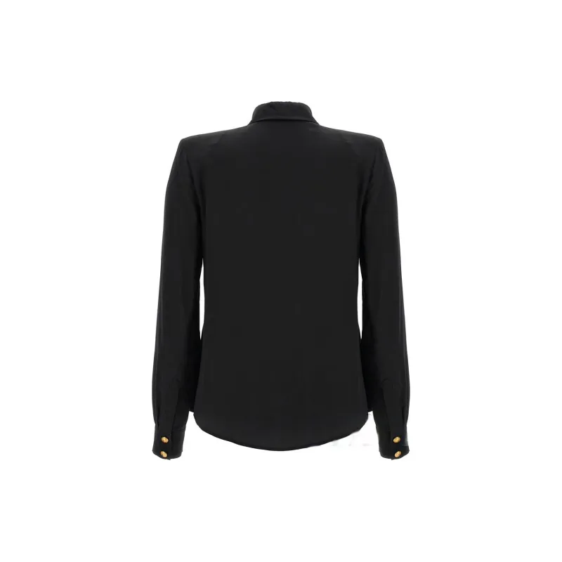 BALMAIN Embossed Buttons Long Sleeved Shirt-1