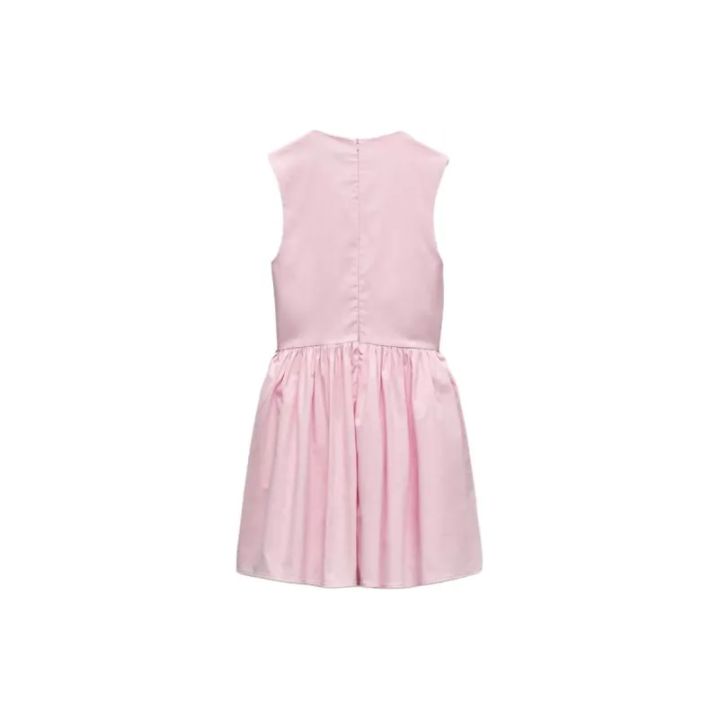 ZARA Sleeveless Dress Women's Pink-1