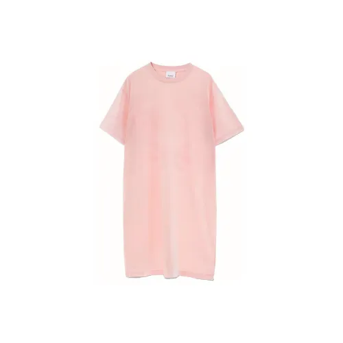 Burberry Short-Sleeved Dresses Women's Pink