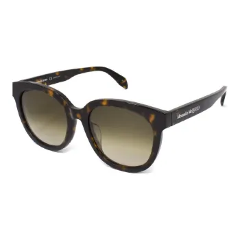 McQ Alexander McQueen Plastic Oval Sunglasses Men's Brown