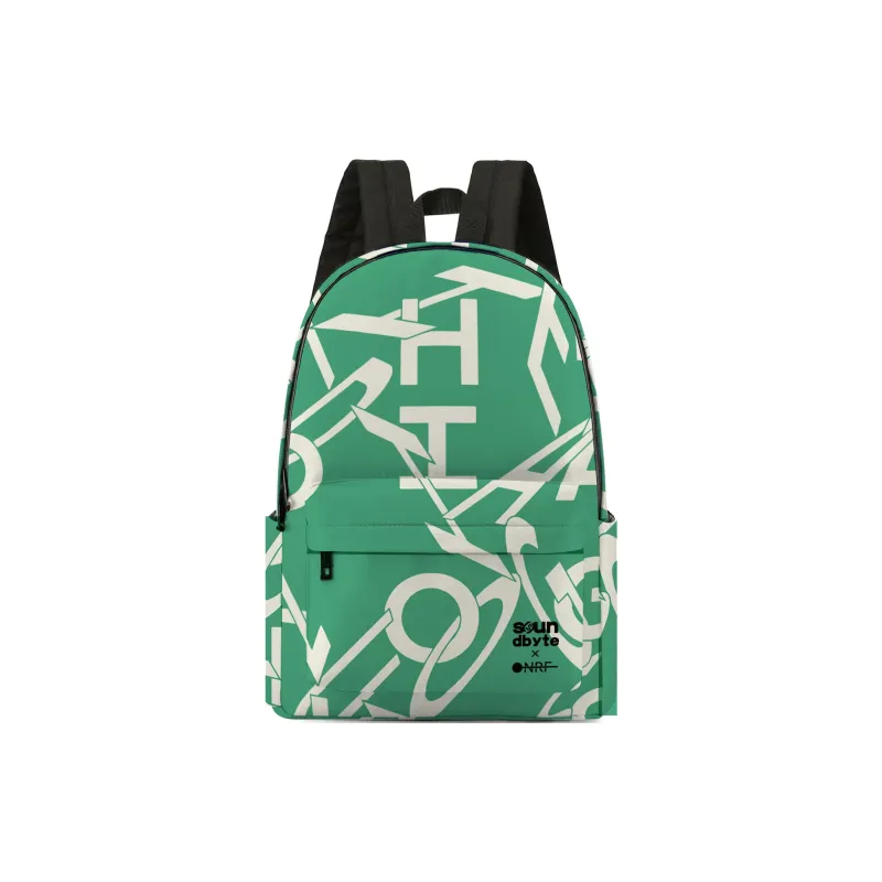 ONRF SOUNDBYTE Collaboration Polyester Backpack Unisex White-12