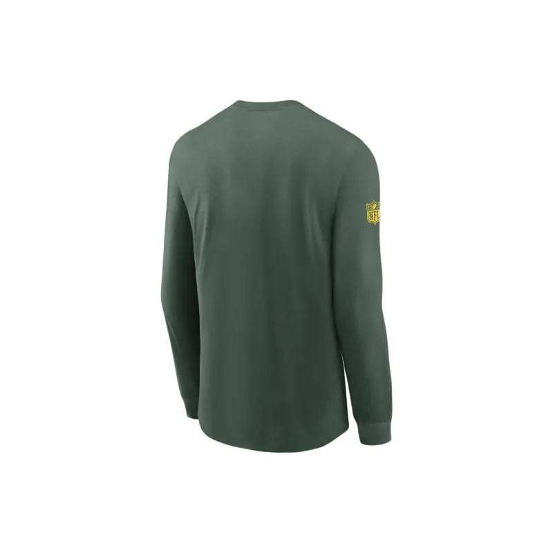 Nike Green Bay Packers Sideline Team Issue Men's Nike Dri FIT Nfl Long Sleeve T Shirt-1