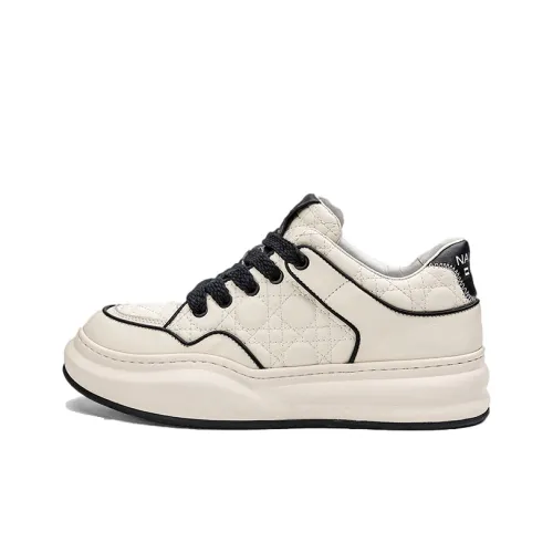 NAUTICA Skateboard Shoes Men Low-Top Off White