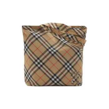 Burberry Polyester Tote Bag, Shopping Bag, Handbag Men's Sand