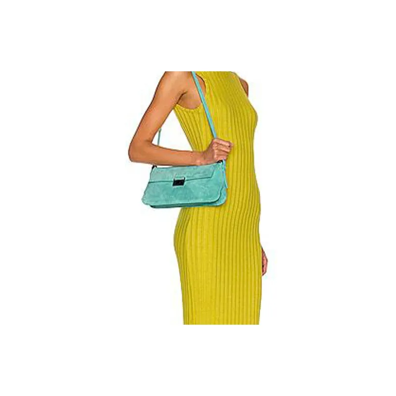 By Far Matilda Calfskin Crossbody Bag Shoulder Bag Women's Green-5