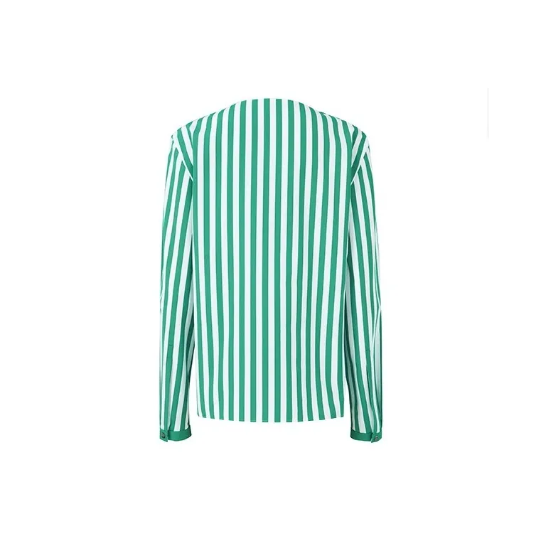 GABRIELE COLANGELO Interlocking Stripes Collar Long Sleeved T Shirt Women's Jasper-1
