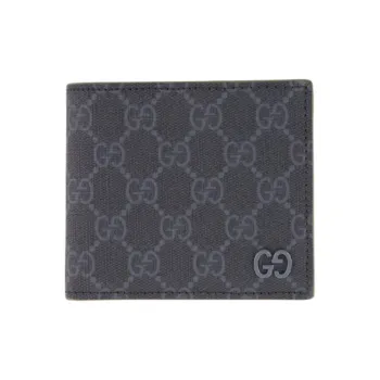 GUCCI Supreme Canvas Wallet Men's Black