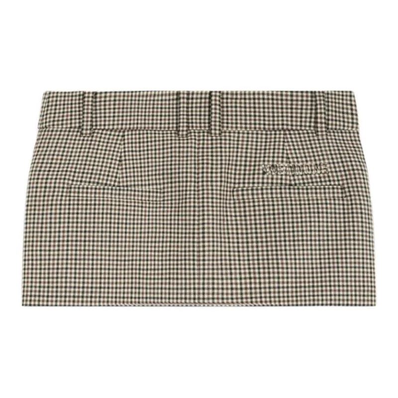 WE11DONE Casual Short Skirts Women's Beige-1