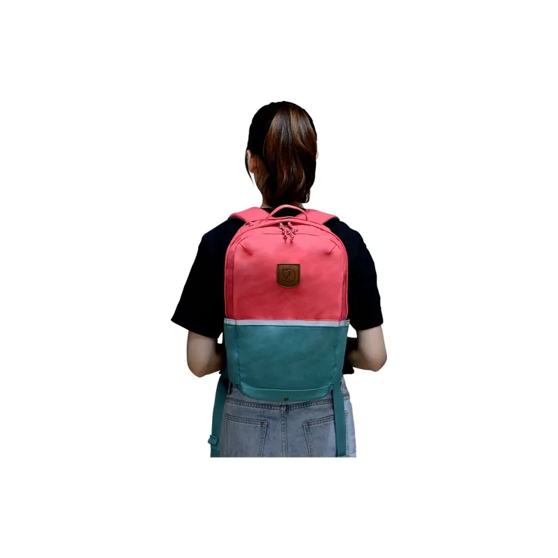Fjallraven Polyamide Backpack Regular Unisex Coral Green & Peach Red-4