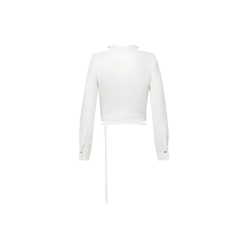 GABRIELE COLANGELO SS24 Crop Tops Women's Xiamudai White-1