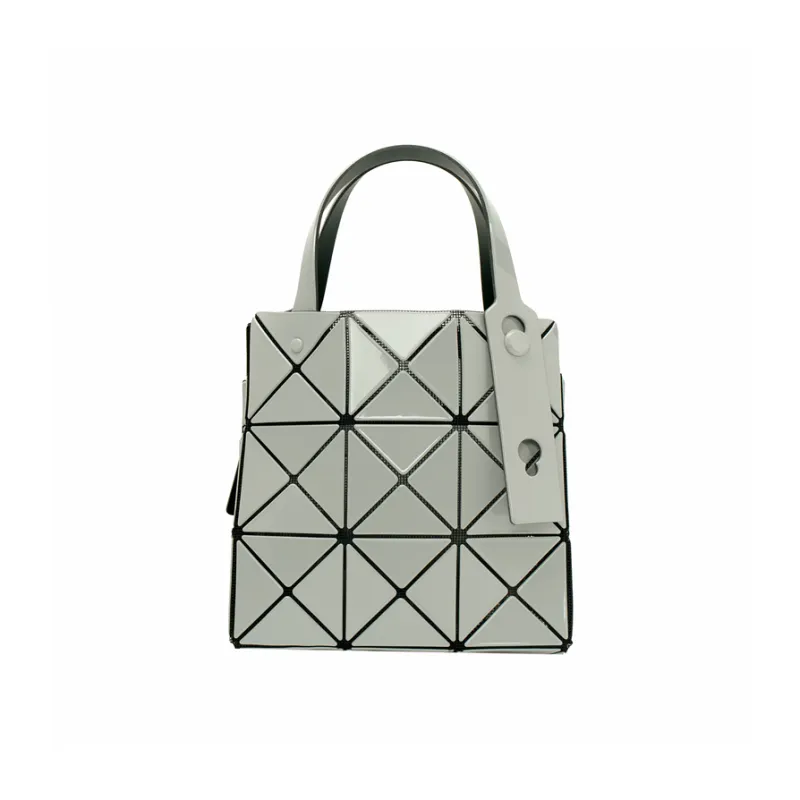 ISSEY MIYAKE CARAT Polyvinyl Chloride Resin One Shoulder Handbag Mini Women's Gray-4