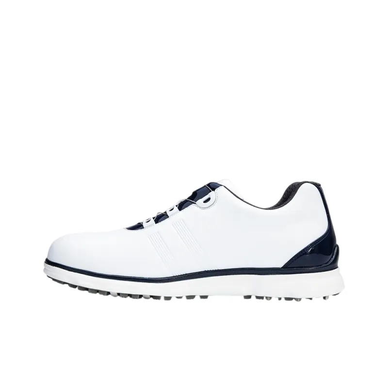 PGM Anti-Slip And Wear-Resistant Breathable Low-Top Golf Shoes Men's White Gray-12
