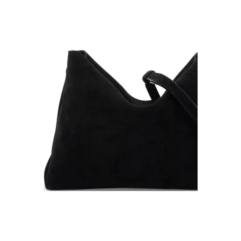 KHAITE The Lina Suede Crossbody Bag-4
