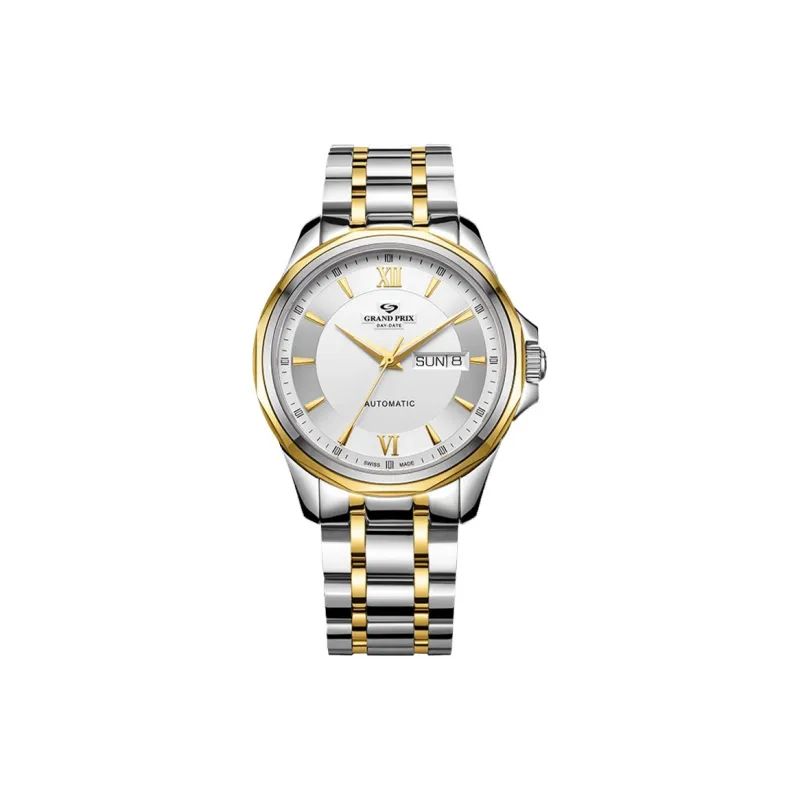 GRAND PRIX Mechanical Movement Men's Watches Watch White Dial-5