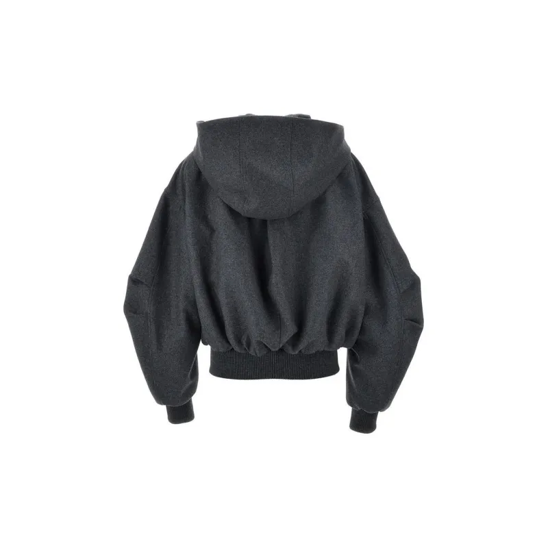 The Attico Oversized Hooded Bomber Jacket-1