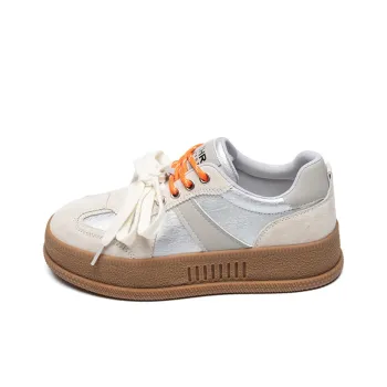 ZHR Classic Vintage T Head White Sneakers Cushioning Wear Resistant Low Top Skateboard Shoes Women's