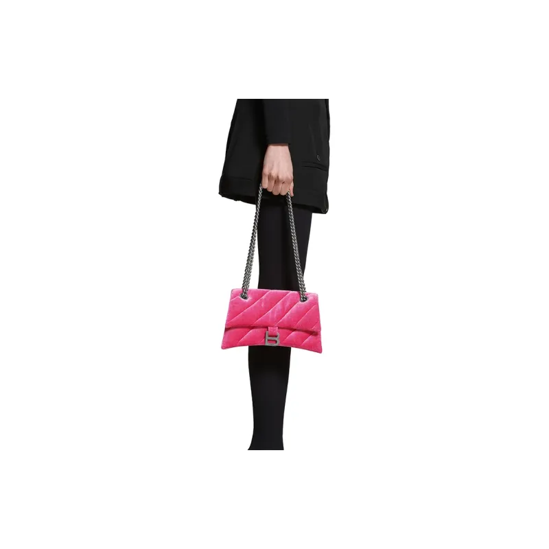 Balenciaga Nylon Crossbody Bag Shoulder Bag Small Size Women's Bright Pink-7