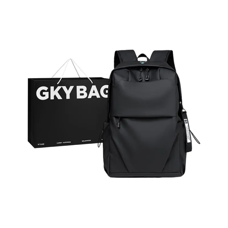 GKY Composite Cloth Backpack Regular Men's Light Gray/Dark Gray/Black-6