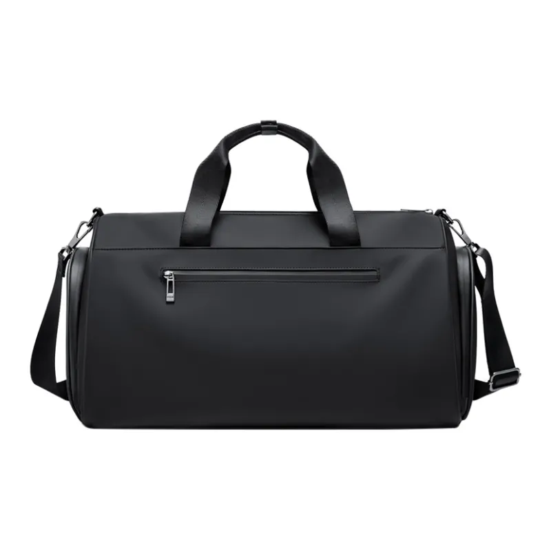 POLO Synthetic Leather Men's Travel Bag, Large Size 31L Men's Black-4