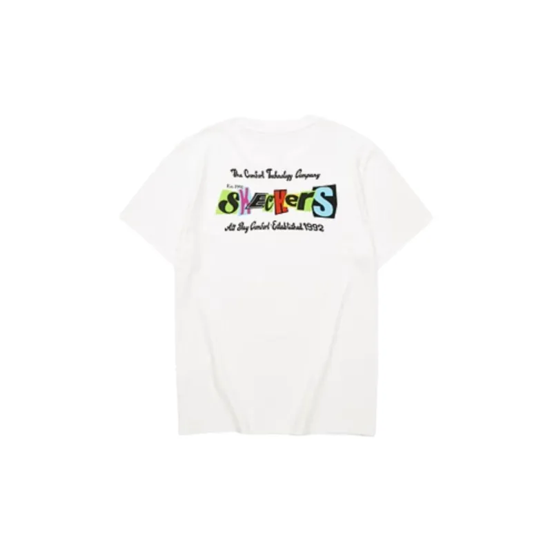 Skechers SS24 T Shirt Unisex Marshmallow White-1
