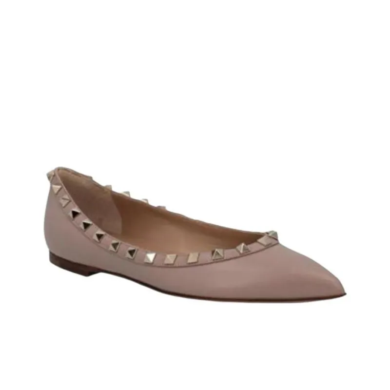 Valentino Rockstud Women's Casual Shoes Women's Nude-2