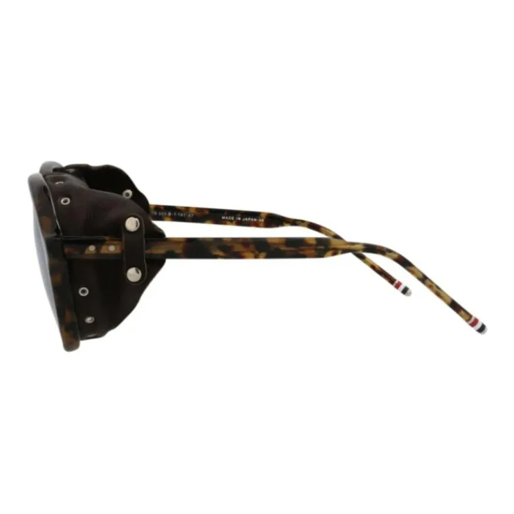 THOM BROWNE· Acetate Oval Sunglasses Men's Tortoiseshell-2