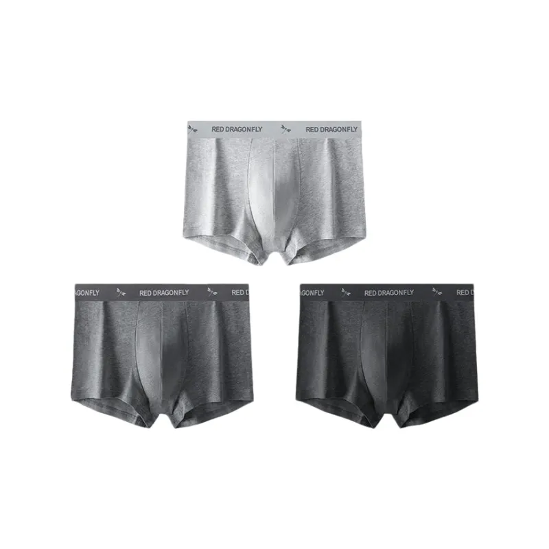 RED DRAGONFLY Cotton Panties Men's 3 Pack Gift Box Set-10